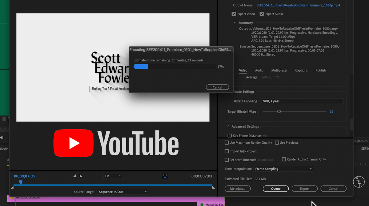 How To Export Videos For YouTube In&nbsp;Premiere