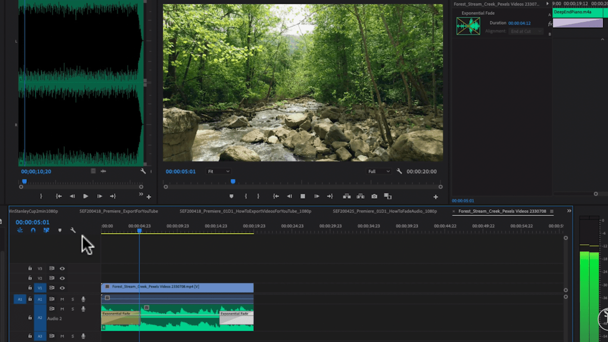 How To Fade Up Or Down Audio In&nbsp;Premiere